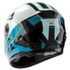 casco integral hawk rs1 f alpha negro/celeste